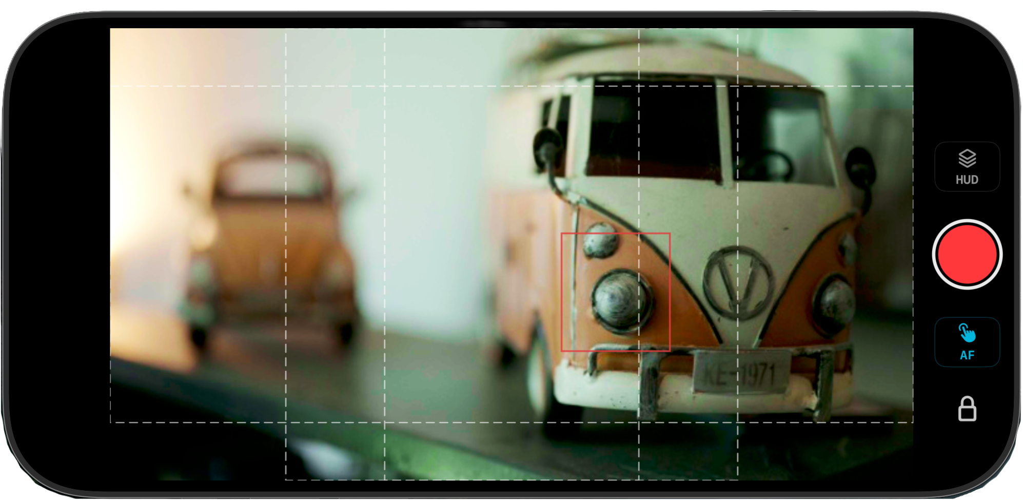 ZR Ctl frame guides with multiple aspect ratio overlays on Nikon Z live view